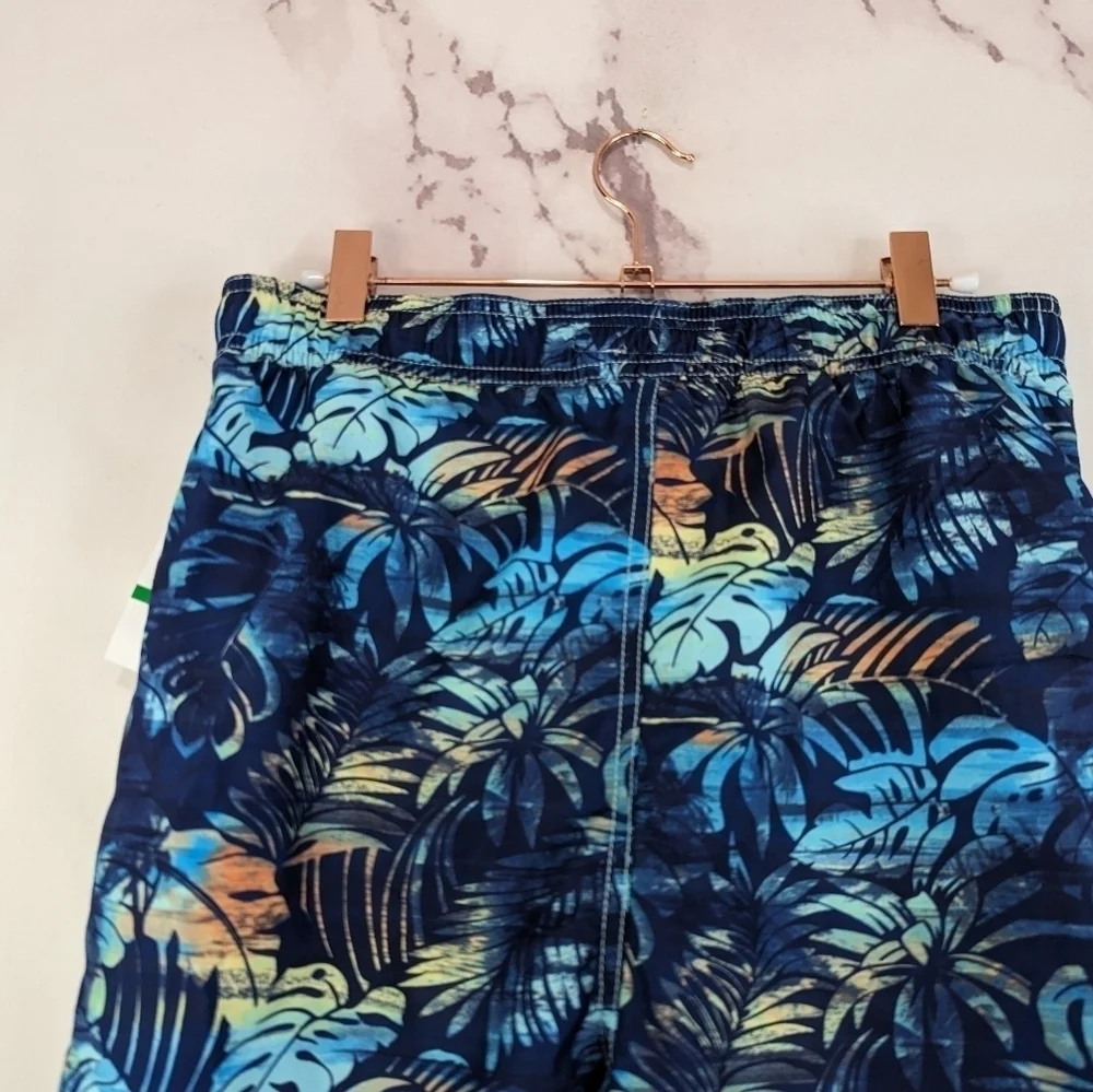 Tommy Bahama Swim Trunks Boys Large Mesh Board Shorts Tropical Leaf Hidden Shore